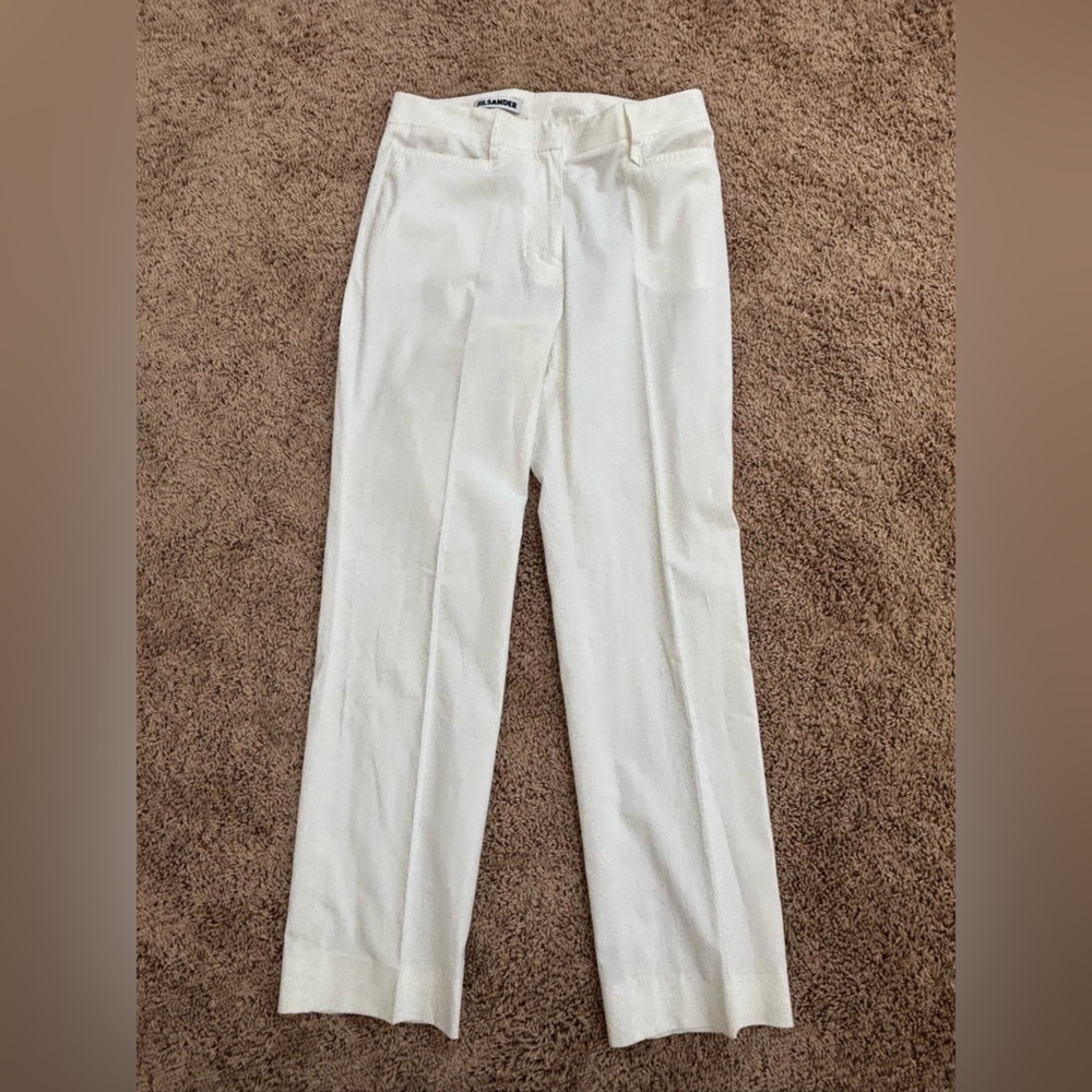 Jil Sander White Trousers